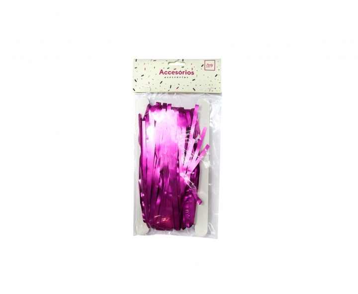 GUIRNALDAS PLASTICA METALIZADO (2X1M) FUCSIA