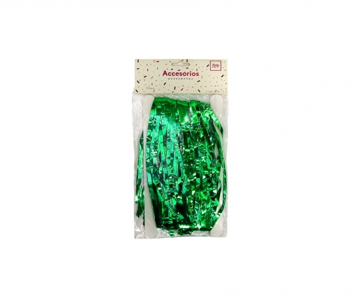 GUIRNALDAS PLASTICA METALIZADO (2X1M) VERDE