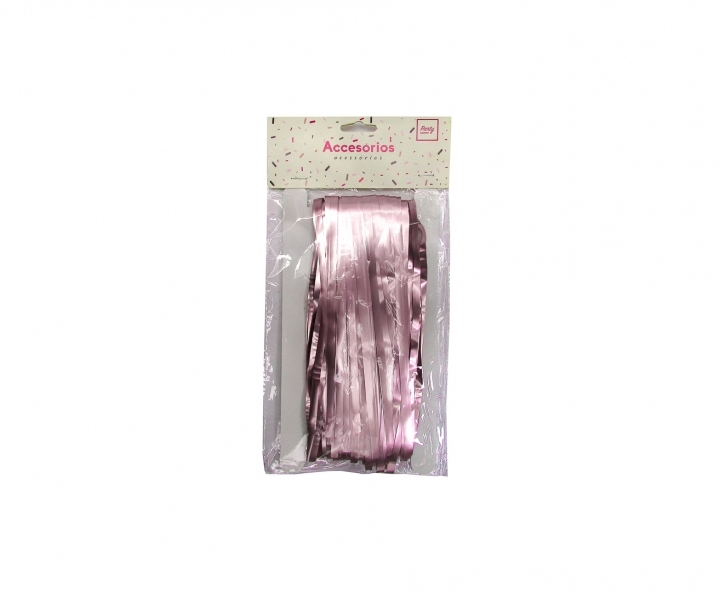 GUIRNALDAS PLASTICA METALIZADO (2X1M) ROSADO