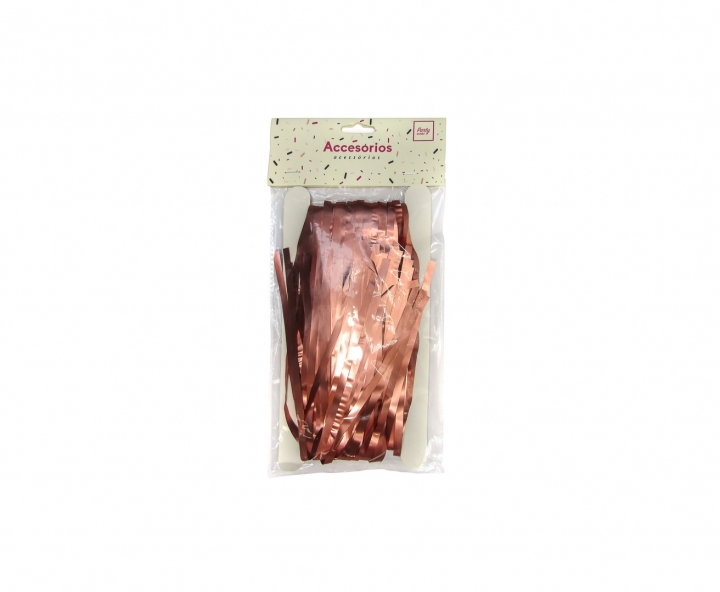 GUIRNALDAS PLASTICA METALIZADO (2X1M) ROSA DORADO