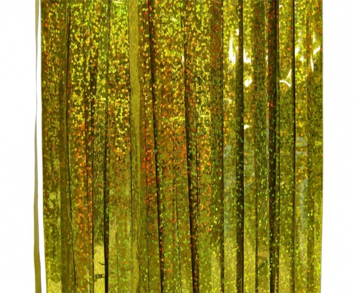 GUIRNALDAS PLASTICA BRILLOSO (2X1M) DORADO