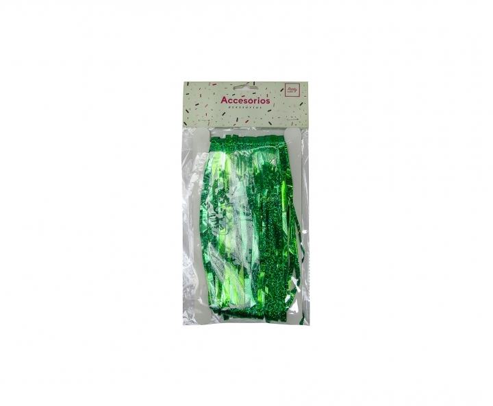 GUIRNALDAS PLASTICA BRILLOSO (2X1M) VERDE
