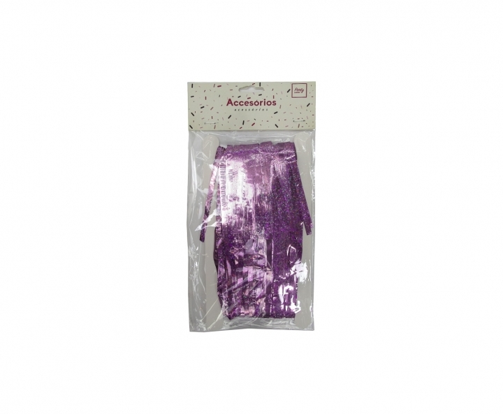 GUIRNALDAS PLASTICA BRILLOSO (2X1M) ROSADO