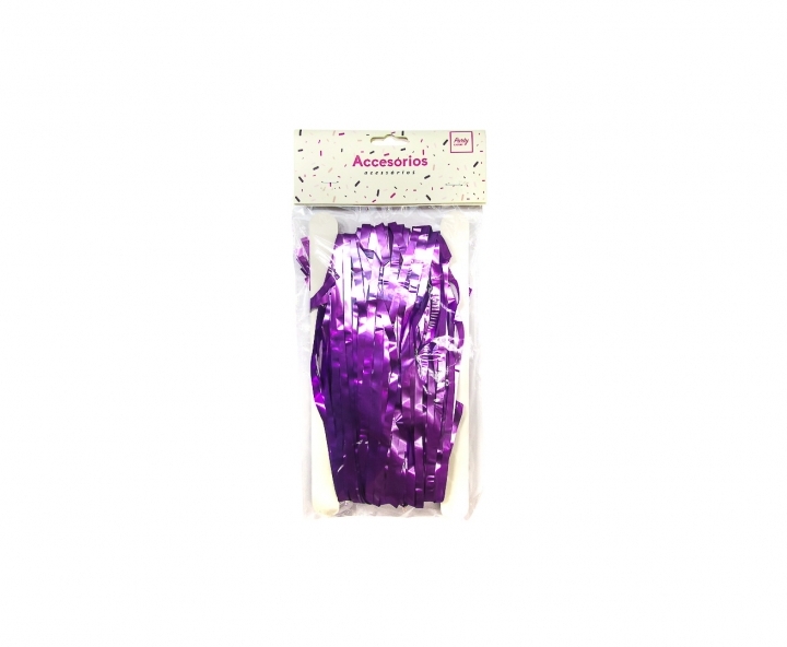 GUIRNALDAS PLASTICA METALIZADO (2X1M) PURPURA