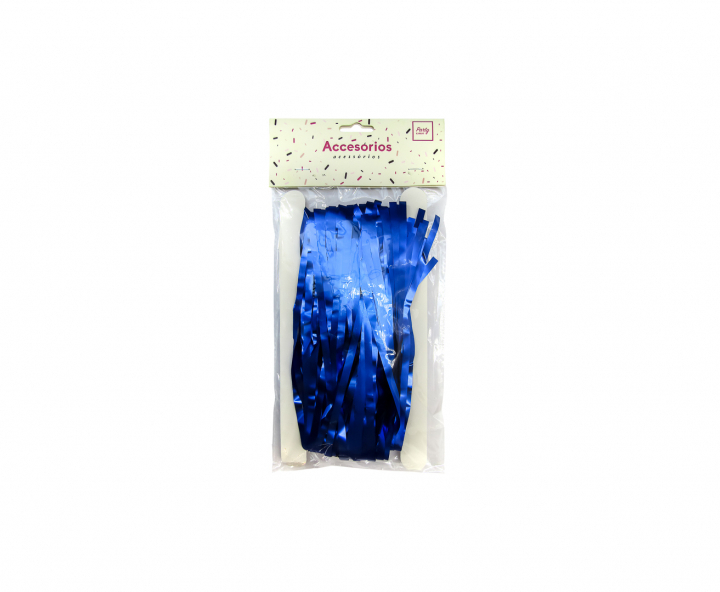GUIRNALDAS PLASTICA METALIZADO (2X1M) AZUL