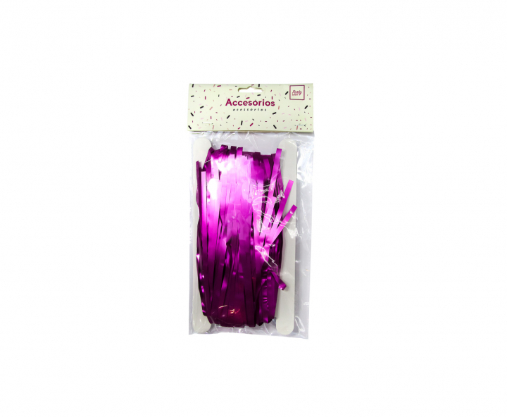 GUIRNALDAS PLASTICA METALIZADO (2X1M) FUCSIA