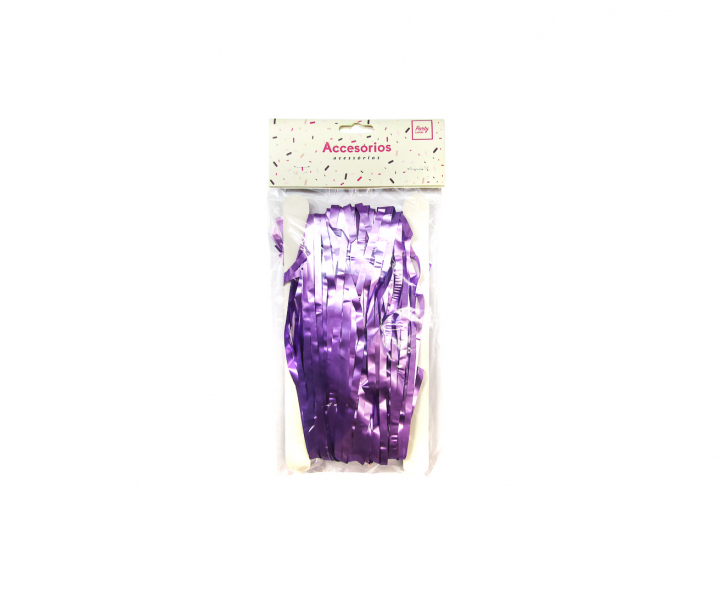 GUIRNALDAS PLASTICA METALIZADO (2X1M) PURPURA