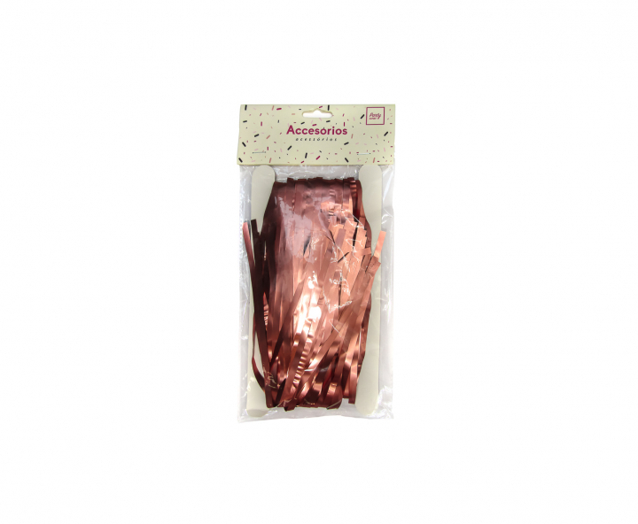GUIRNALDAS PLASTICA METALIZADO (2X1M) ROSA DORADO