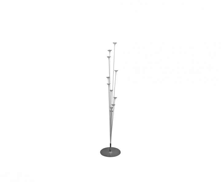 PORTA GLOBOS METAL 11P (100X20CM) BLANCO