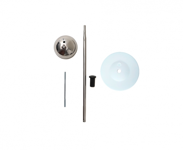 PORTA GLOBO METAL (193X19CM) INOX.