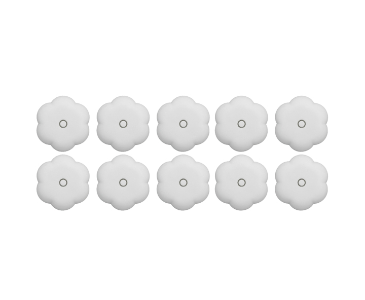 BASE P/ SOPORTE GLOBO 10P (8X1.5CM) BLANCO