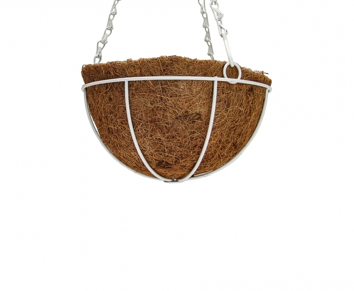 MACETA COLGANTE COCO (20X10CM) BLANCO