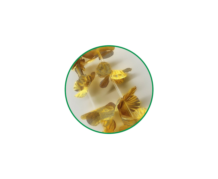 COLLAR DE FLOR DORADO