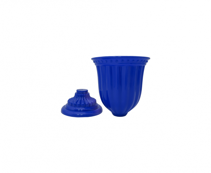 MACETA PLASTICA (13X18CM) AZUL