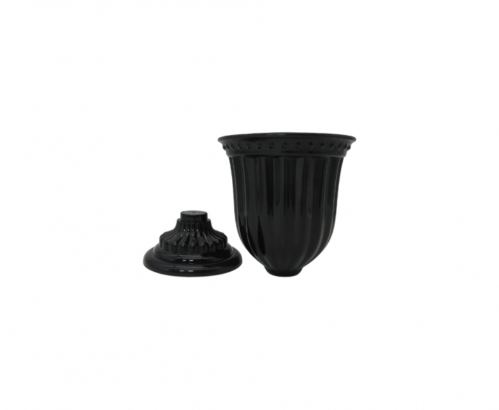 MACETA PLASTICA (13X18CM) NEGRO