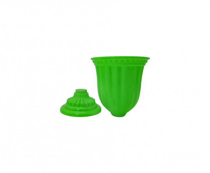 MACETA PLASTICA (13X18CM) VERDE