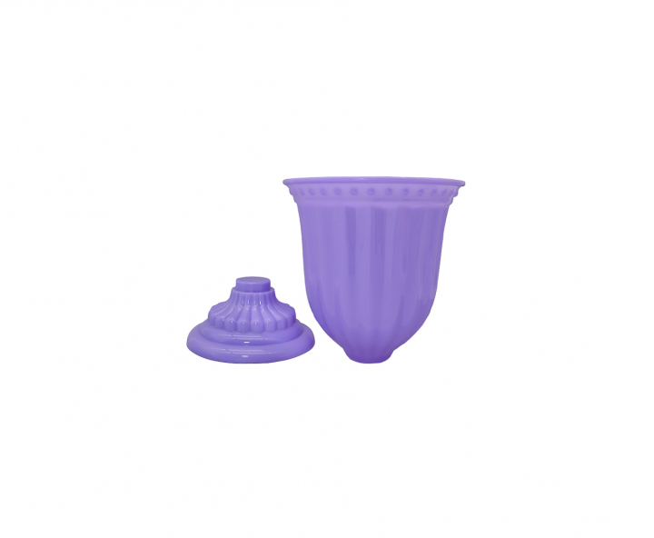 MACETA PLASTICA (13X18CM) PURPURA