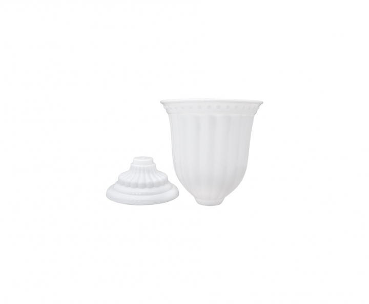 MACETA PLASTICA (13X18CM) BLANCO