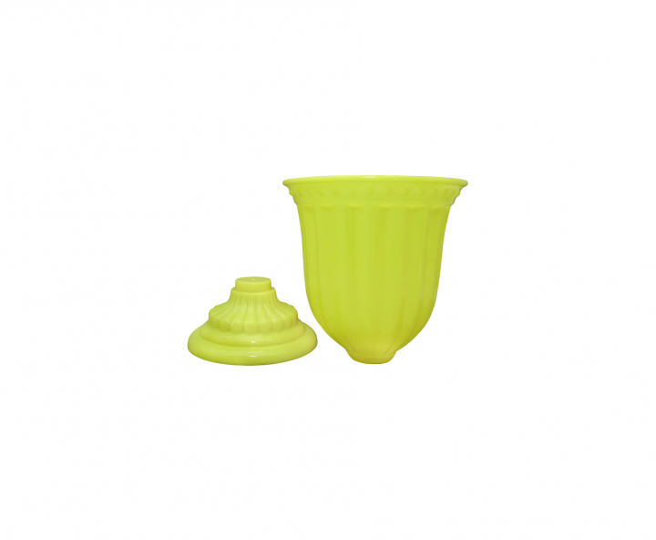 MACETA PLASTICA (13X18CM) AMARILLO