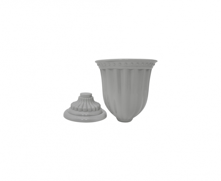 MACETA PLASTICA (13X18CM) GRIS