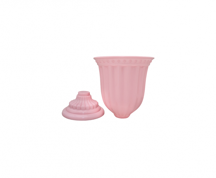 MACETA PLASTICA (13X18CM) ROSADO CLARO
