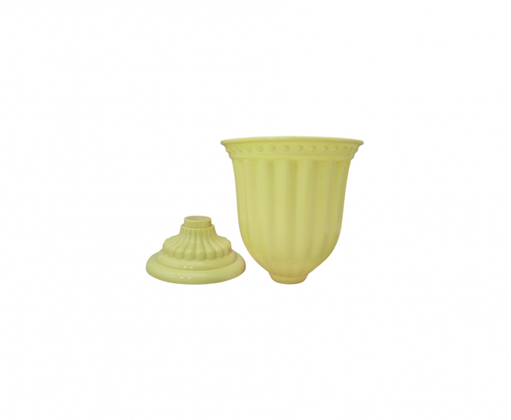 MACETA PLASTICA (13X18CM) AMARILLO CLARO