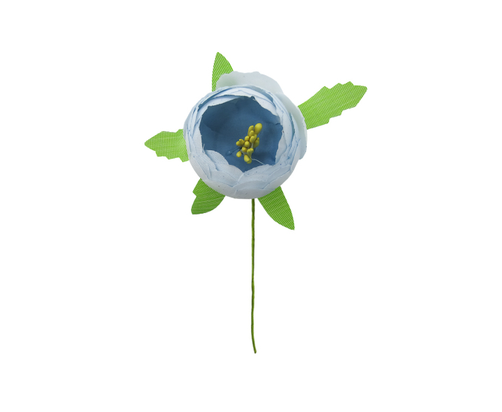 FLOR ARTIFICIAL 6P (4.5CM) CELESTE