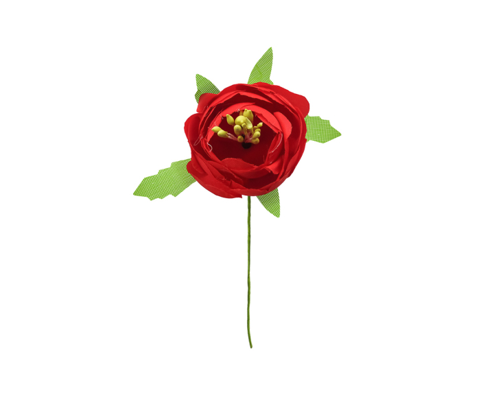 FLOR ARTIFICIAL 6P (4.5CM) ROJO