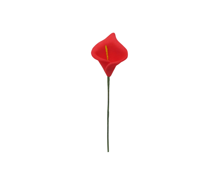 FLOR ARTIFICIAL 12P (2.5CM) ROJO