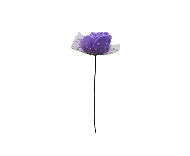 FLOR ARTIFICIAL 12P (2CM) PURPURA