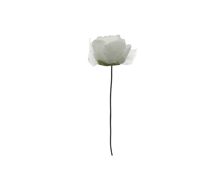 FLOR ARTIFICIAL 12P (2CM) BLANCO