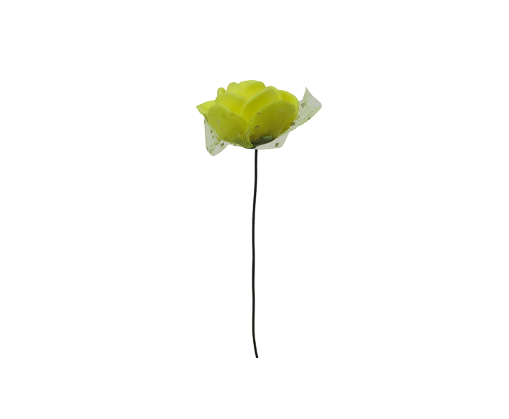 FLOR ARTIFICIAL 12P (2CM) AMARILLO