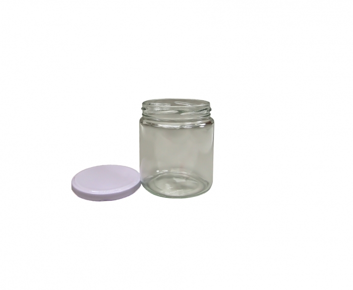 ENVASE VIDRIO CILINDRO (500ML) TAPA BLANCO
