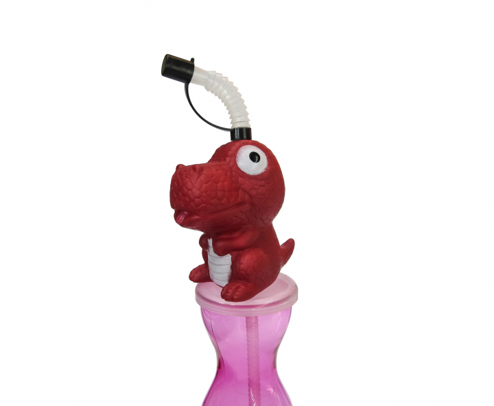 HOPPY PLASTICO TIRANOSAURIO (540ML) ROSADO