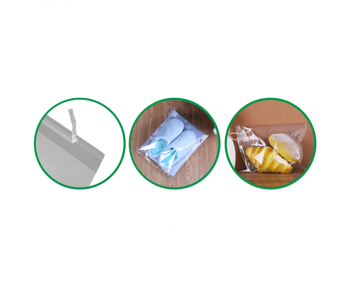 BOLSA PLASTICA 100P (22X32CM) TRANSP.
