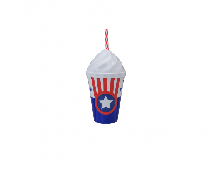 HOPPY PLASTICO CAPITAN (450ML) AZUL/BLANCO