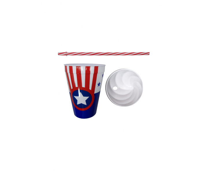 HOPPY PLASTICO CAPITAN (450ML) AZUL/BLANCO