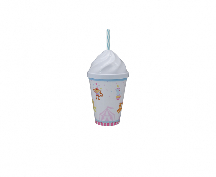 HOPPY PLASTICO CIRCO (450ML) BLANCO