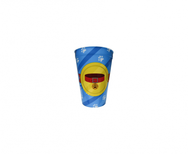 HOPPY PLASTICO HUELLA PERRO (540ML) CELESTE