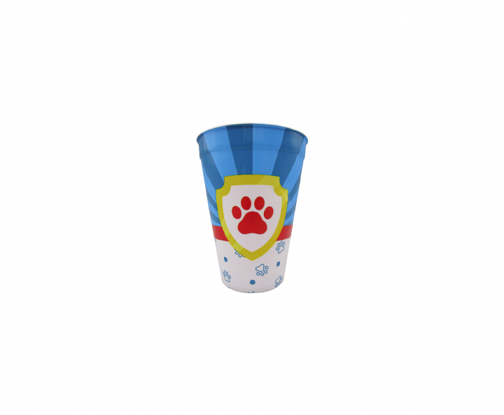 HOPPY PLASTICO HUELLA PERRO (400ML) CELESTE