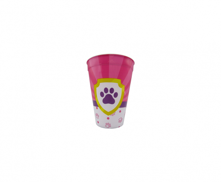 HOPPY PLASTICO HUELLA PERRO (400ML) ROSADO