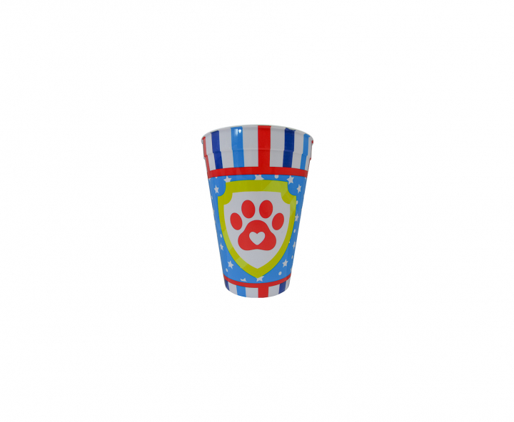 HOPPY PLASTICO HUELLA PERRO (450ML) CELESTE