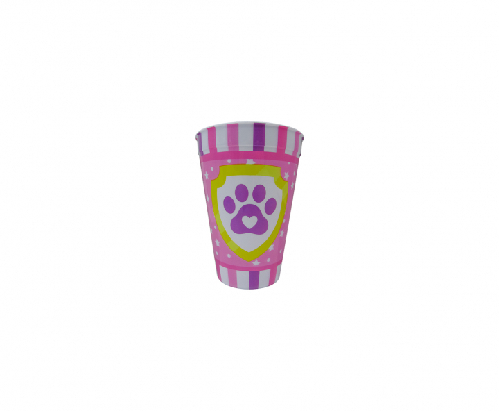 HOPPY PLASTICO HUELLA PERRO (450ML) ROSADO