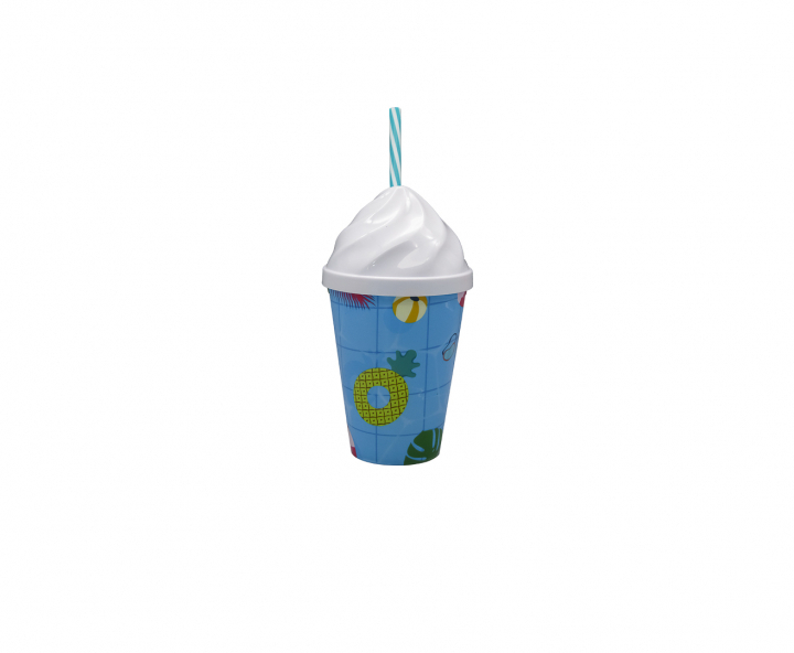 HOPPY PLASTICO PISCINA (400ML) CELESTE