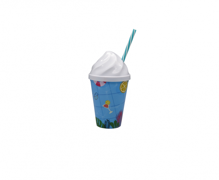 HOPPY PLASTICO PISCINA (400ML) CELESTE