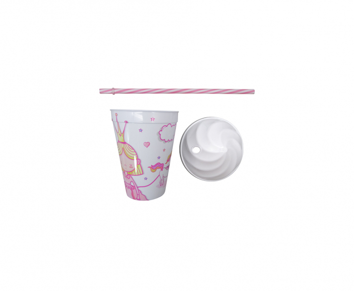 HOPPY PLASTICO PRINCESA (450ML) BLANCO