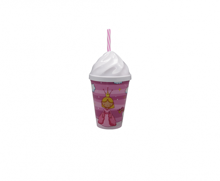 HOPPY PLASTICO PRINCESA (400ML) ROSADO