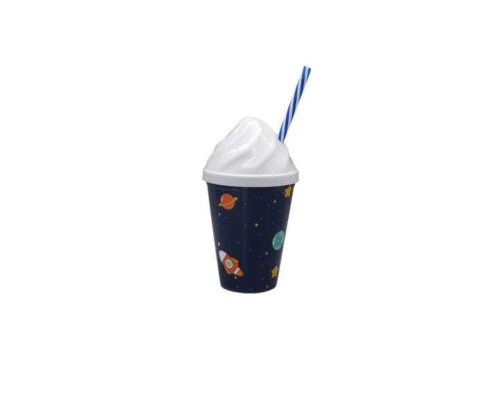HOPPY PLASTICO ESPACIO (400ML) AZUL