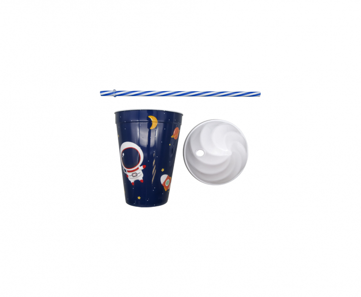 HOPPY PLASTICO ESPACIO (400ML) AZUL