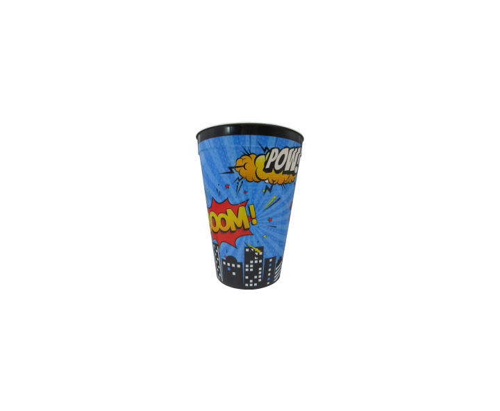HOPPY PLASTICO CARTOON (450ML) CELESTE